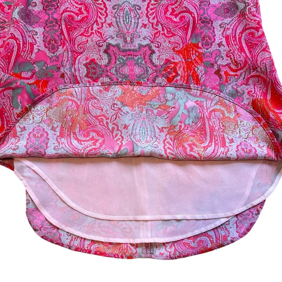 CABI style #127 Jubilee Top pink paisley lined sleeveless top size Medium - Picture 3 of 7